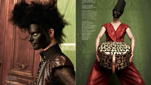 Vogue Magazine - Black Face Painted Models in 2013