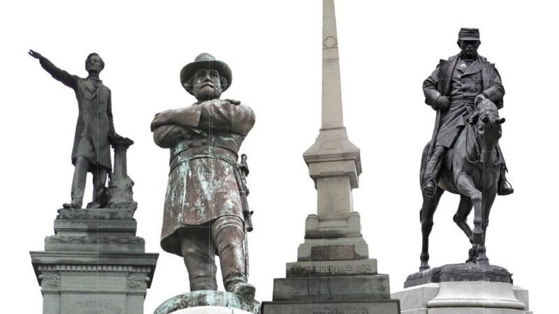 removing Confederate monuments will not