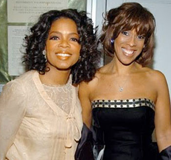 Gayle King and Oprah
